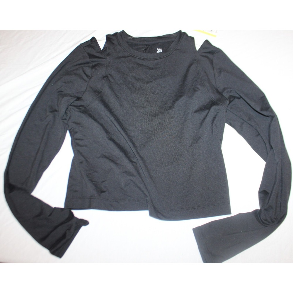 All In Motion Long Sleeve Cropped Cut Outs T Shirt Womens XS Nwt